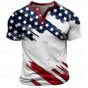 Men's Flag American Flag National Flag Swimming Trunks Board Shorts Shorts Mid Waist Fashion Streetwear Hawaiian Casual Daily Holiday Pocket Drawstring Elastic Waist Designer Clothing Apparel