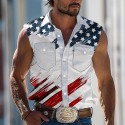 Men's Flag American Flag National Flag Swimming Trunks Board Shorts Shorts Mid Waist Fashion Streetwear Hawaiian Casual Daily Holiday Pocket Drawstring Elastic Waist Designer Clothing Apparel
