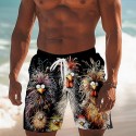 Men's Animal Chick Swimming Trunks Board Shorts Shorts Mid Waist Fashion Streetwear Designer Casual Daily Holiday Pocket Drawstring Elastic Waist Designer Clothing Apparel