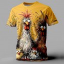Men's Animal Chick Swimming Trunks Board Shorts Shorts Mid Waist Fashion Streetwear Designer Casual Daily Holiday Pocket Drawstring Elastic Waist Designer Clothing Apparel