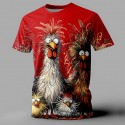 Men's Animal Chick Swimming Trunks Board Shorts Shorts Mid Waist Fashion Streetwear Designer Casual Daily Holiday Pocket Drawstring Elastic Waist Designer Clothing Apparel