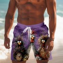 Men's Animal Chick Swimming Trunks Board Shorts Shorts Mid Waist Fashion Streetwear Designer Casual Daily Holiday Pocket Drawstring Elastic Waist Designer Clothing Apparel