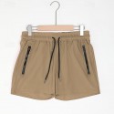 Men's Athletic Shorts 3 inch Shorts Workout Shorts Short Shorts Running Shorts with Mesh lining Zipper Pocket Elastic Drawstring Design Solid Color Breathable Quick Dry Short Fitness Running Gym