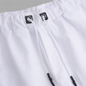 Men's Board Shorts Swim Trunks Beach Shorts Casual Shorts Drawstring Elastic Waist Solid Colored Outdoor Sports Knee Length Daily Leisure Sports Casual / Sporty Athleisure Black White