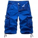 Men's Cargo Shorts Bermuda shorts Work Shorts Hiking Shorts Leg Drawstring Multi Pocket 6 Pocket Plain Knee Length Sports Outdoor Going out Streetwear Classic Black Red