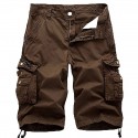 Men's Cargo Shorts Bermuda shorts Work Shorts Hiking Shorts Leg Drawstring Multi Pocket 6 Pocket Plain Knee Length Sports Outdoor Going out Streetwear Classic Black Red
