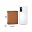 Men's Wallet Credit Card Holder Wallet Leather Cowhide Office Casual Daily Multiple pockets Large Capacity RFID Blocking Solid Color Color rubbing Light Brown Black Brown
