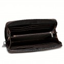 Crocodile Pattern Vintage Genuine Leather Long Wallet For men - Large Capacity Clutch Bag Multi-card Card Holder Coin Purse Wallet