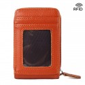 Men's Women's Wallet Credit Card Holder Wallet PU Leather Outdoor Shopping Daily Zipper Large Capacity Lightweight Durable Solid Color Black Red Navy Blue