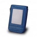 Men's Women's Wallet Credit Card Holder Wallet PU Leather Outdoor Shopping Daily Zipper Large Capacity Lightweight Durable Solid Color Black Red Navy Blue