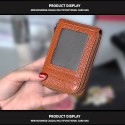 Men's Women's Wallet Credit Card Holder Wallet PU Leather Outdoor Shopping Daily Zipper Large Capacity Lightweight Durable Solid Color Black Red Navy Blue