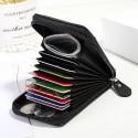 Men's Women's Wallet Credit Card Holder Wallet PU Leather Outdoor Shopping Daily Zipper Large Capacity Lightweight Durable Solid Color Black Red Navy Blue