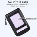 Men's Women's Wallet Credit Card Holder Wallet PU Leather Outdoor Shopping Daily Zipper Large Capacity Lightweight Durable Solid Color Black Red Navy Blue
