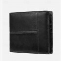 Men's Vintage Brown Genuine Leather RFID Blocking Bifold Wallet with Multiple Card Slots - Classic Slim Design