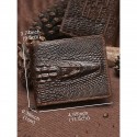 Men's Genuine Leather Wallet with Crocodile Head Design Stylish and Durable, RFID Protection, Multiple Card Slots, Ideal for Casual and Formal Occasions