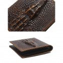 Men's Genuine Leather Wallet with Crocodile Head Design Stylish and Durable, RFID Protection, Multiple Card Slots, Ideal for Casual and Formal Occasions