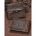 Men's Genuine Leather Wallet with Crocodile Head Design Stylish and Durable, RFID Protection, Multiple Card Slots, Ideal for Casual and Formal Occasions
