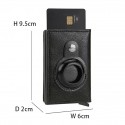 Men's RFID-Blocking Carbon Fiber Wallet with Card Holder & Airtag Ring Sleek, Secure, and Stylish for Daily Use and Travel