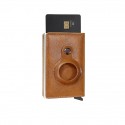 Men's RFID-Blocking Carbon Fiber Wallet with Card Holder & Airtag Ring Sleek, Secure, and Stylish for Daily Use and Travel