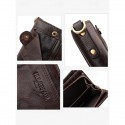 Men's Premium Cowhide RFID Blocking Wallet - Vintage Bifold Leather Wallet with Coin Zipper, Card Slots for Everyday Use