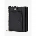 Men's Premium Cowhide RFID Blocking Wallet - Vintage Bifold Leather Wallet with Coin Zipper, Card Slots for Everyday Use