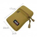 Men's Coin Purse Mobile Phone Bag Credit Card Holder Wallet Oxford Cloth Outdoor Daily Floral Print 098 Vertical Single Layer Black + Carabiner 098 Vertical Single Layer Army Green + Carabiner 097
