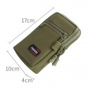 Men's Coin Purse Mobile Phone Bag Credit Card Holder Wallet Oxford Cloth Outdoor Daily Floral Print 098 Vertical Single Layer Black + Carabiner 098 Vertical Single Layer Army Green + Carabiner 097