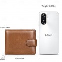 Genuine leather wallet top layer cowhide coin purse multi card horizontal wallet high-end business wallet suitable for both men and women perfect holiday gift