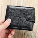 Genuine leather wallet top layer cowhide coin purse multi card horizontal wallet high-end business wallet suitable for both men and women perfect holiday gift