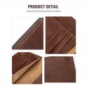 Men's Vintage Brown Leather Passport Holder with Card Slots Stylish and Durable Travel Accessory for Professionals