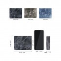 Men's RFID Blocking Faux Leather Bifold Wallet, Slim and Stylish Design for Casual and Everyday Use Black Blue Grey