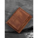 Men's RFID Blocking Bifold Wallet with Removable Card Holder 100% Premium Cowhide Leather, Multi-Card Organizer, Classic Brown Style for Daily Use & Ideal Father's Day Gift