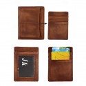 Men's RFID Blocking Bifold Wallet with Removable Card Holder 100% Premium Cowhide Leather, Multi-Card Organizer, Classic Brown Style for Daily Use & Ideal Father's Day Gift
