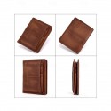 Men's RFID Blocking Bifold Wallet with Removable Card Holder 100% Premium Cowhide Leather, Multi-Card Organizer, Classic Brown Style for Daily Use & Ideal Father's Day Gift