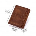 Men's RFID Blocking Bifold Wallet with Removable Card Holder 100% Premium Cowhide Leather, Multi-Card Organizer, Classic Brown Style for Daily Use & Ideal Father's Day Gift