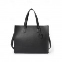 Men's Large Faux Leather Tote Bag Stylish Business Shoulder Bag, Casual Work Handbag, Versatile Travel Shopper for Office & Daily Use