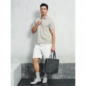 Men's Large Faux Leather Tote Bag Stylish Business Shoulder Bag, Casual Work Handbag, Versatile Travel Shopper for Office & Daily Use