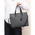 Men's Large Faux Leather Tote Bag Stylish Business Shoulder Bag, Casual Work Handbag, Versatile Travel Shopper for Office & Daily Use