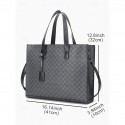 Men's Large Faux Leather Tote Bag Stylish Business Shoulder Bag, Casual Work Handbag, Versatile Travel Shopper for Office & Daily Use