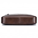 Premium Brown Leather Briefcase - Elegant Business Laptop Bag with Multiple Pockets, Durable for Professional Use and Travel