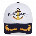 Men's Baseball Cap Sun Hat Trucker Hat White Black White Cotton / Polyester Blend Embroidered Fashion Casual Daily Letter Anchor Adjustable Sunscreen Breathable