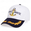 Men's Baseball Cap Sun Hat Trucker Hat White Black White Cotton / Polyester Blend Embroidered Fashion Casual Daily Letter Anchor Adjustable Sunscreen Breathable