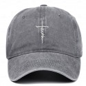 Men's Baseball Cap Sun Hat Black Wine Polyester Faith Letter Travel Beach Vacation Casual Plain Adjustable Fashion