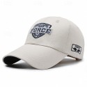 Men's Baseball Cap Sun Hat Trucker Hat Black White Polyester Embroidered Fashion Casual Street Daily Letter Adjustable Sunscreen Breathable