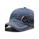 Men's Baseball Cap Sun Hat Trucker Hat Black Blue Cotton Embroidered Fashion Casual Street Daily Letter Adjustable Sunscreen Breathable