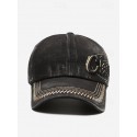 Men's Baseball Cap Sun Hat Trucker Hat Black Blue Cotton Embroidered Fashion Casual Street Daily Letter Adjustable Sunscreen Breathable