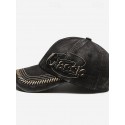 Men's Baseball Cap Sun Hat Trucker Hat Black Blue Cotton Embroidered Fashion Casual Street Daily Letter Adjustable Sunscreen Breathable