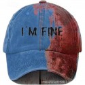 Men's Baseball Cap Sun Hat Trucker Hat Black Blue Cotton Adjustable Fashion Daily Wear Festival Graphic Pattern Halloween Casual / Daily