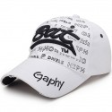 Men's Baseball Cap Black White Polyester Embroidery Travel Beach Outdoor Vacation Plain Adjustable Sunscreen Fashion