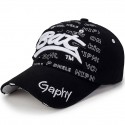 Men's Baseball Cap Black White Polyester Embroidery Travel Beach Outdoor Vacation Plain Adjustable Sunscreen Fashion